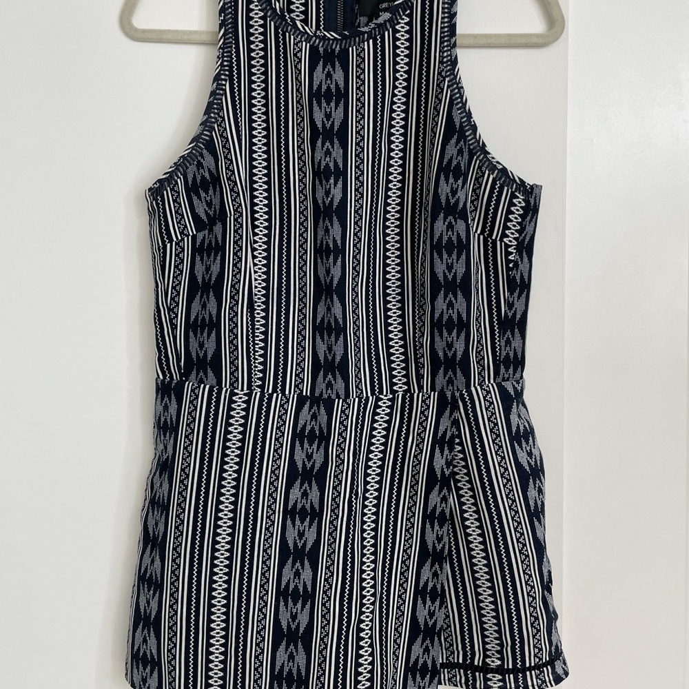 Navy Blue Romper
